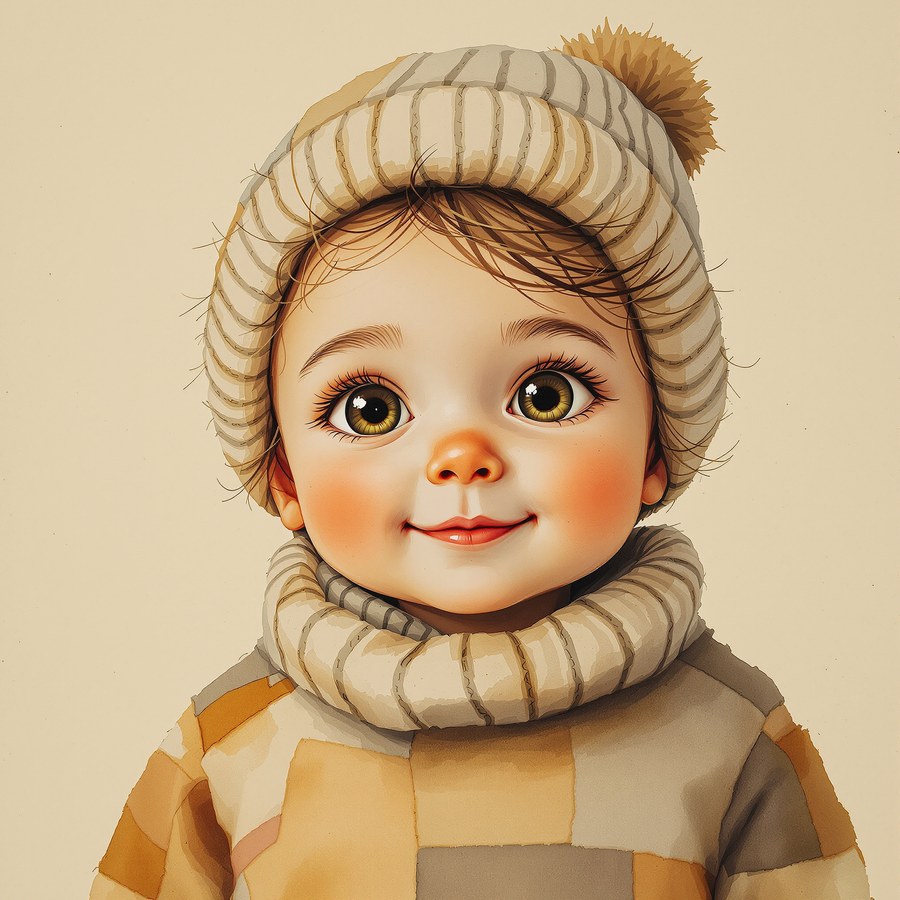Portrait of Baby Poor