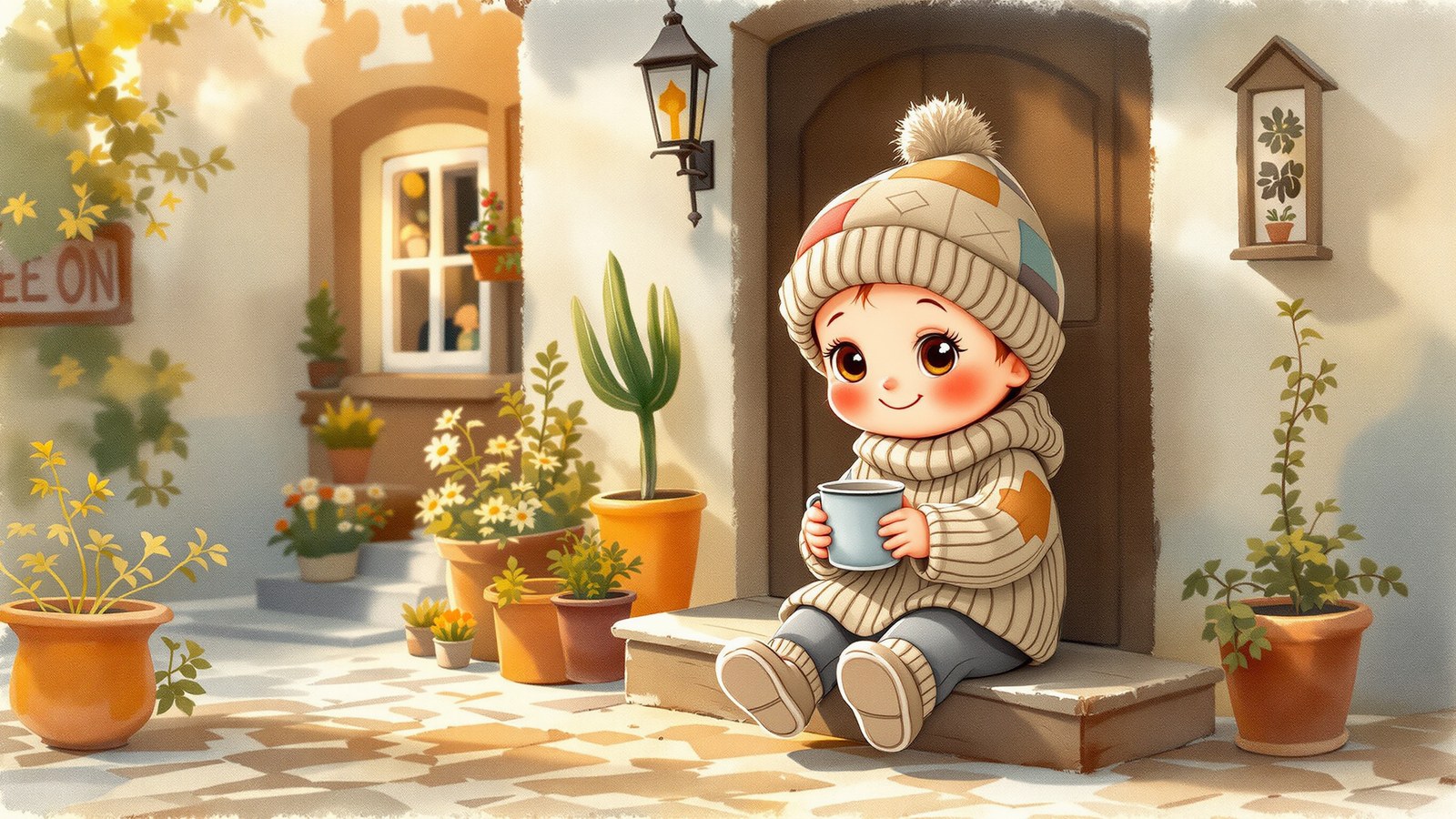 Baby Poor on the doorstep